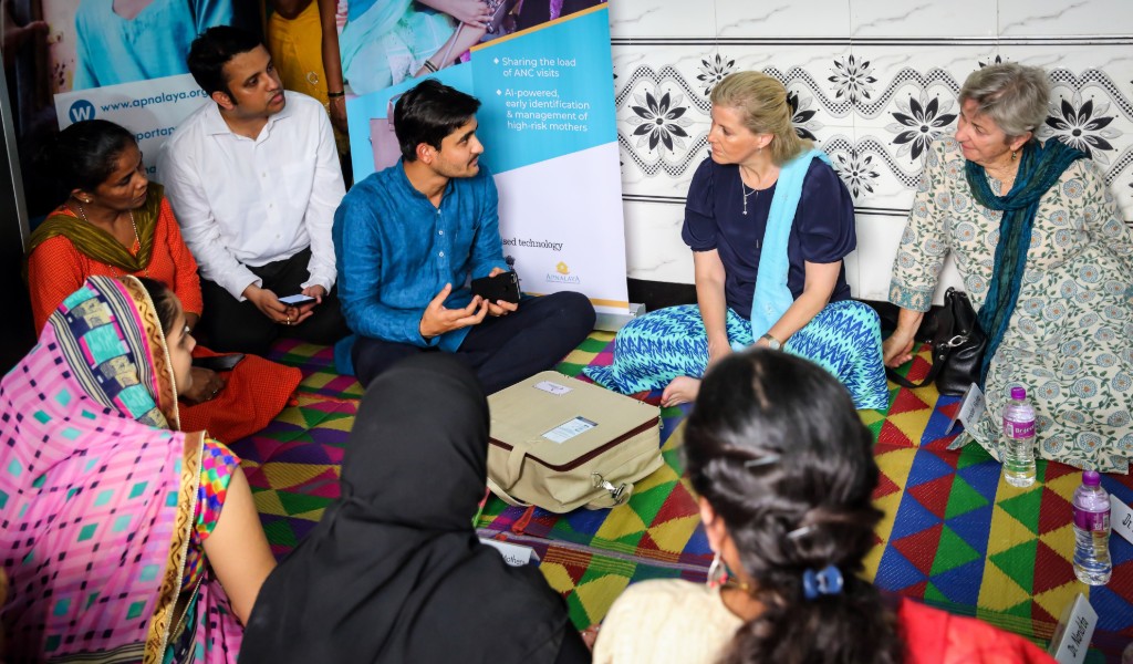 HRH The Countess-of Wessex visits Queen’s Young Leader Aditya Kulkarni in India 