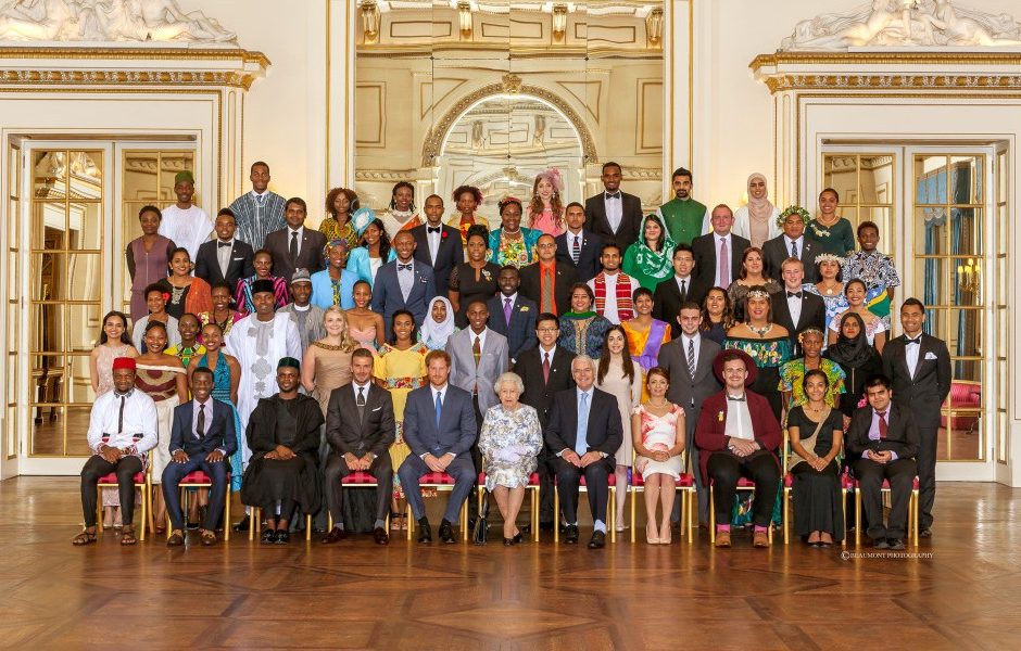 The 2016 Queen's Young Leaders receive their awards from Her Majesty