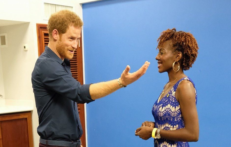 Prince Harry meets the first Queen's Young Leader of 2017, Jamilla Sealy
